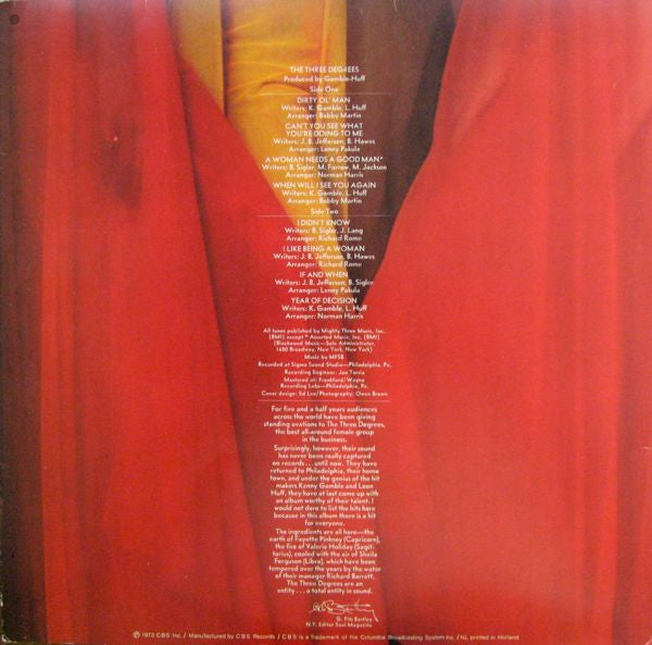 Three Degrees, The : The Three Degrees (LP,Album)