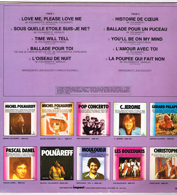 Michel Polnareff : Michel Polnareff (LP,Album,Reissue,Stereo)