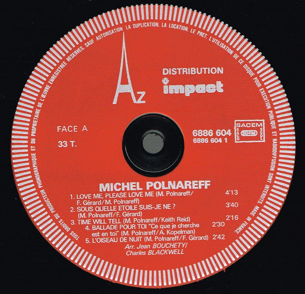 Michel Polnareff : Michel Polnareff (LP,Album,Reissue,Stereo)