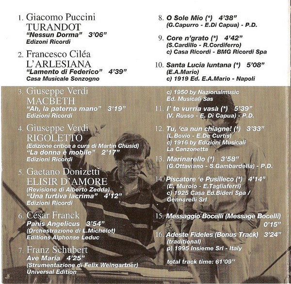 Andrea Bocelli : Viaggio Italiano (Album)