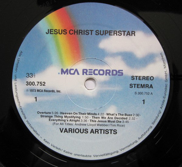 Various : Jesus Christ Superstar (The Original Motion Picture Sound Track Album) (LP,Album,Reissue)