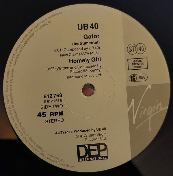 UB40 : Homely Girl (12")