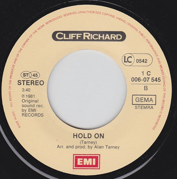Cliff Richard : Wired For Sound (7",45 RPM,Single,Stereo)