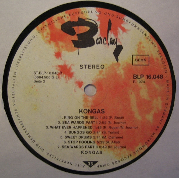 Kongas : Kongas (LP)