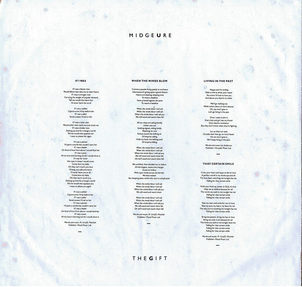 Midge Ure : The Gift (LP,Album)