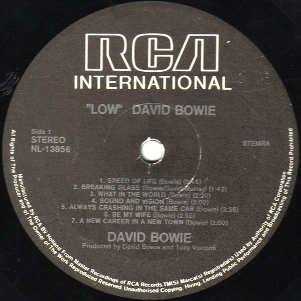 David Bowie : Low (LP,Album,Reissue)