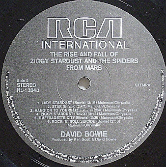 David Bowie : The Rise And Fall Of Ziggy Stardust And The Spiders From Mars (LP,Album,Reissue)