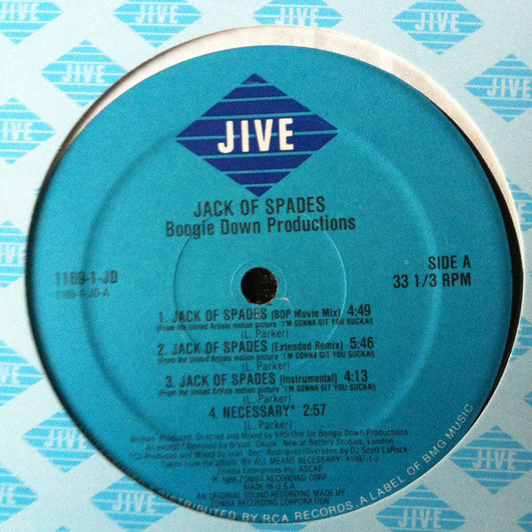 Boogie Down Productions : Jack Of Spades / I'm Still #1 (12",33 ⅓ RPM)