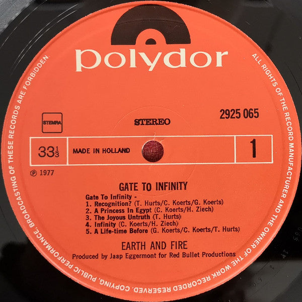 Earth And Fire : Gate To Infinity (LP,Album)