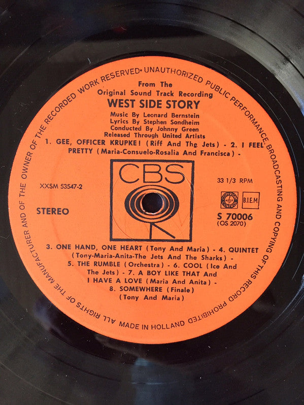 Leonard Bernstein : West Side Story (The Original Sound Track Recording) (LP,Album,Reissue)