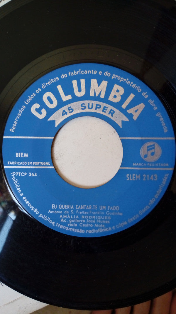 Amália* : Madrugada De Alfama (7", RE)