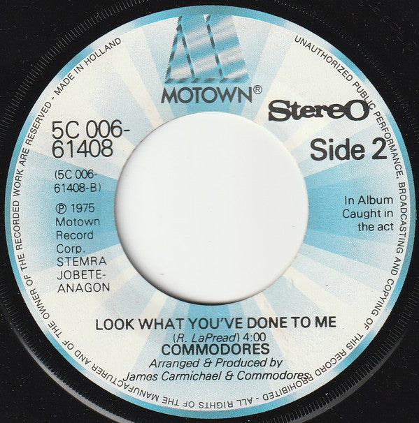 Commodores : Three Times A Lady (7",45 RPM,Single,Stereo)