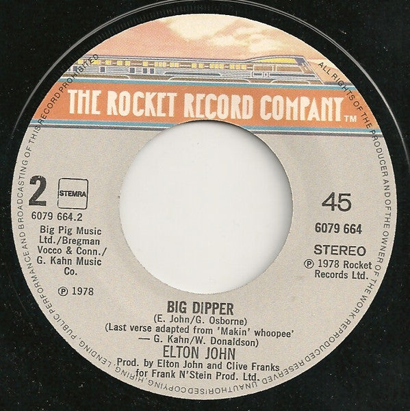 Elton John : Return To Paradise (7",45 RPM,Single,Stereo)