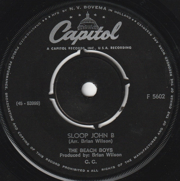 Beach Boys, The : Sloop John B (7",Single,45 RPM)