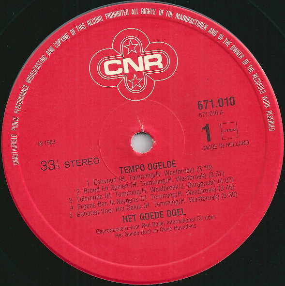 Het Goede Doel : Tempo Doeloe (LP,Album)