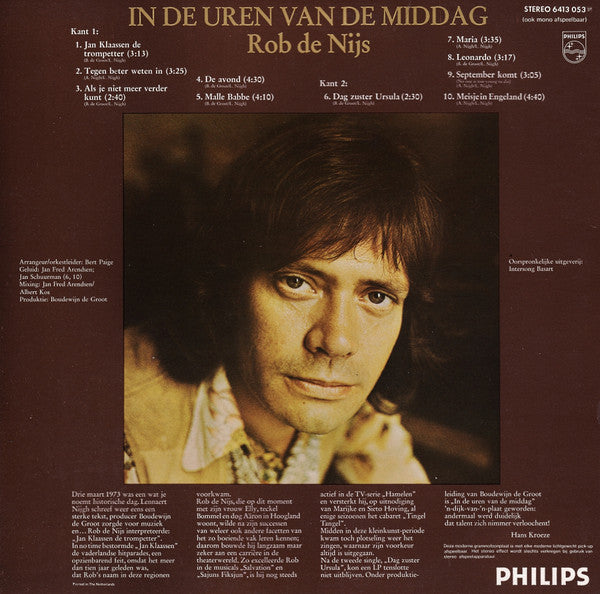 Rob de Nijs : In De Uren Van De Middag (LP,Album)