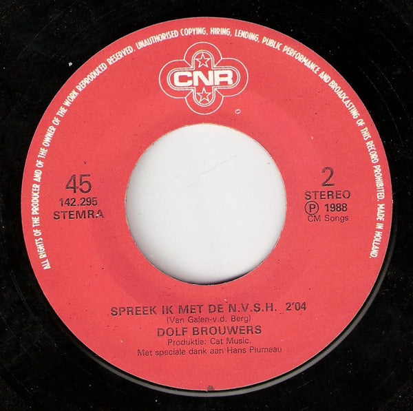 Dolf Brouwers : Al Die Rotzooi In De Rijn (7",45 RPM,Single,Stereo)