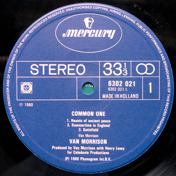 Van Morrison : Common One (LP, Album)