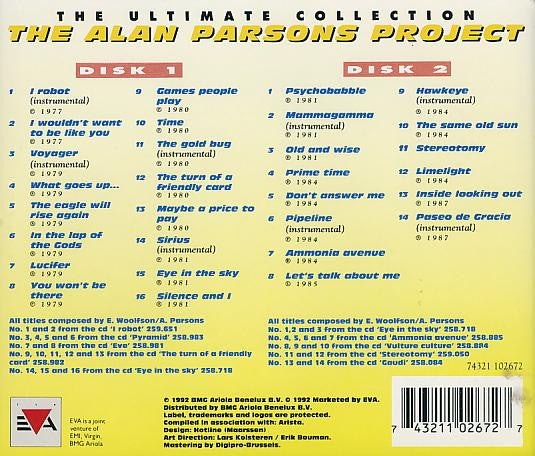 Alan Parsons Project, The : The Ultimate Collection (Compilation)