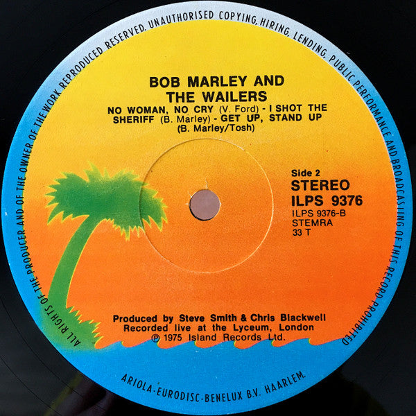 Bob Marley & The Wailers : Live! (LP,Album)