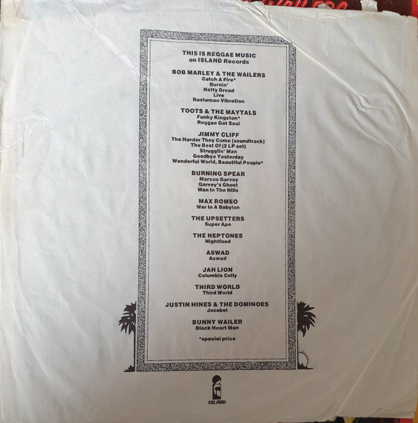 Bob Marley & The Wailers : Live! (LP,Album)