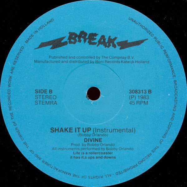 Divine : Shake It Up (12",45 RPM,Stereo)