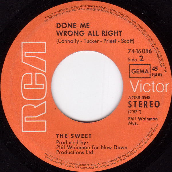 Sweet, The : Co-Co (7",45 RPM,Single,Stereo)