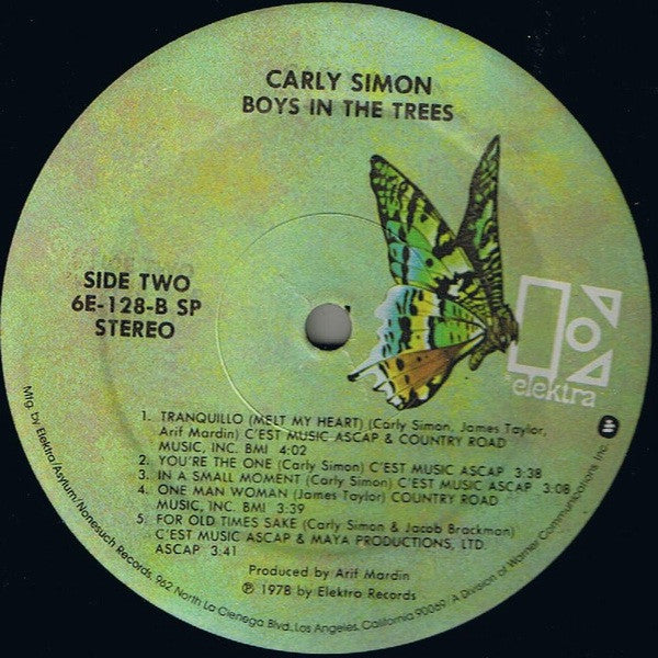 Carly Simon : Boys In The Trees (LP,Album)