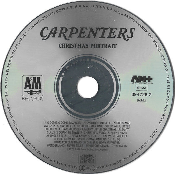 Carpenters : Christmas Portrait (Album,Reissue)