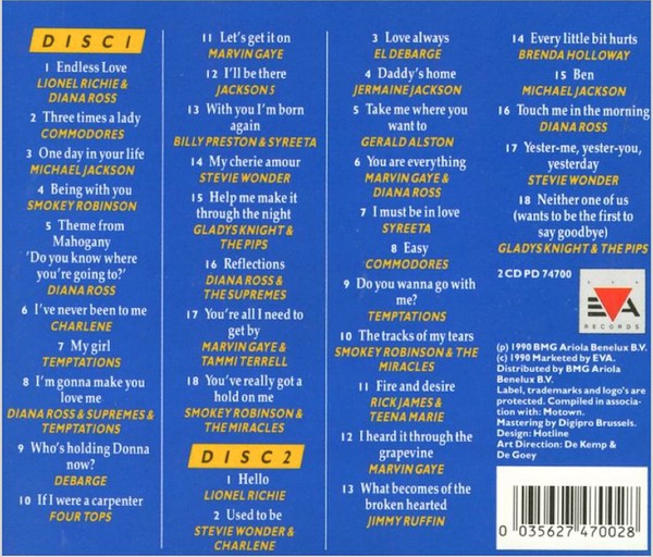 Various : Endless Lovesongs - 36 Motown Lovesongs (Compilation)