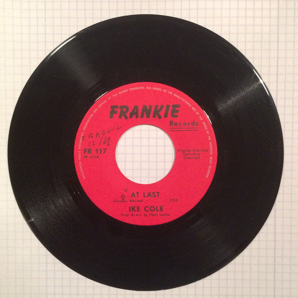 Ike Cole : At last (7",45 RPM)