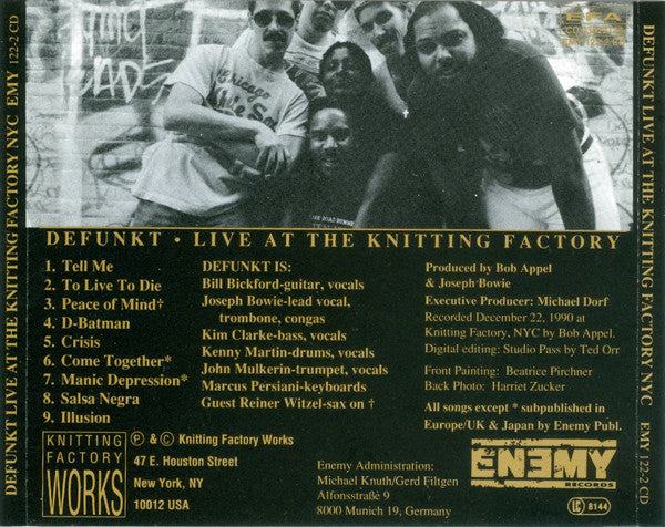 Defunkt : Live At The Knitting Factory NYC (Album)