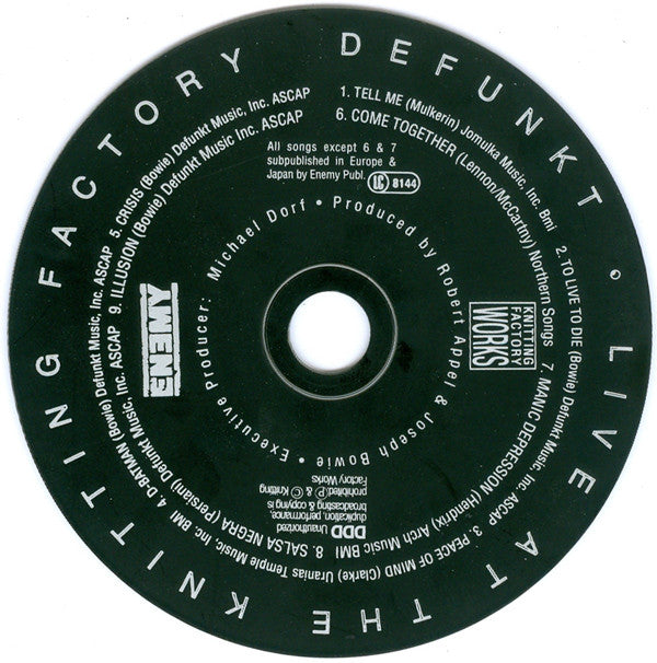 Defunkt : Live At The Knitting Factory NYC (Album)
