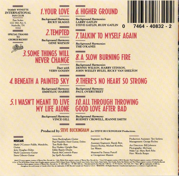 Tammy Wynette : Higher Ground (Album,Reissue)