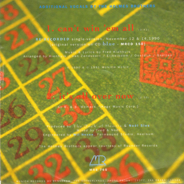 Jack Of Hearts, The : Can't Win 'Em All (7",Single)