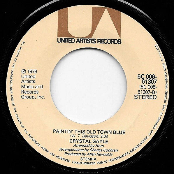 Crystal Gayle : Talking In Your Sleep (7", Single)