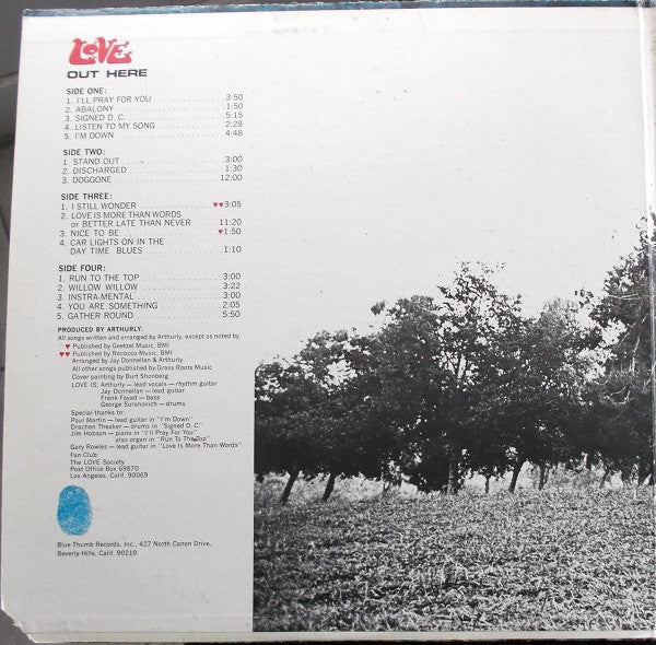 Love : Out Here (LP,Album,Stereo)