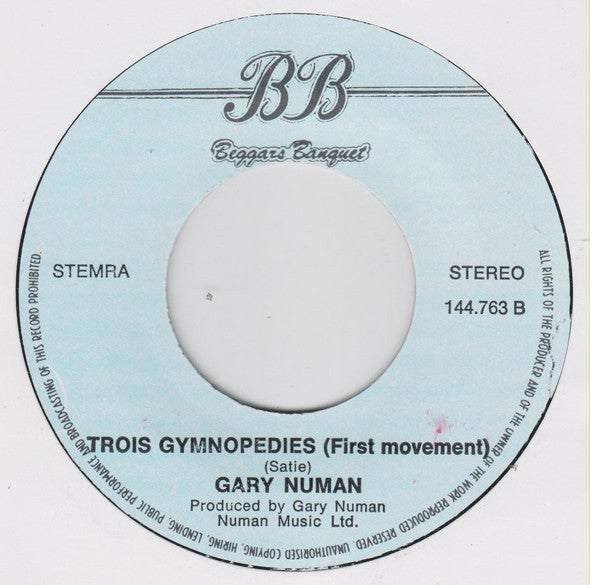 Gary Numan : We Are Glass (7")