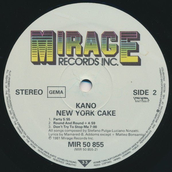 Kano : New York Cake (LP,Album,Stereo)