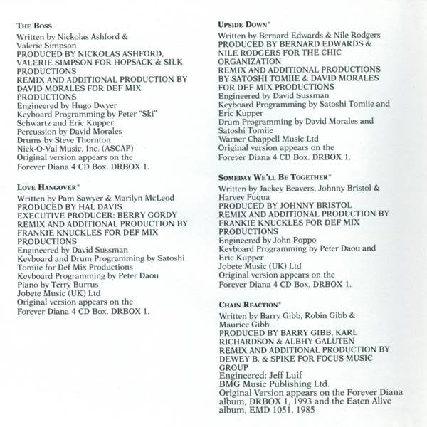 Diana Ross : Diana Extended / The Remixes (Compilation)