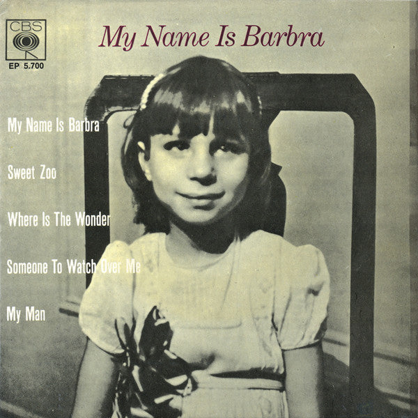 Barbra Streisand : My Name Is Barbra (7",45 RPM,EP)