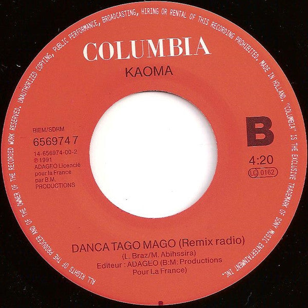 Kaoma : Danca Tago-Mago (7",45 RPM,Single)