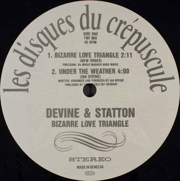 Devine & Statton : Bizarre Love Triangle (12",EP,45 RPM)
