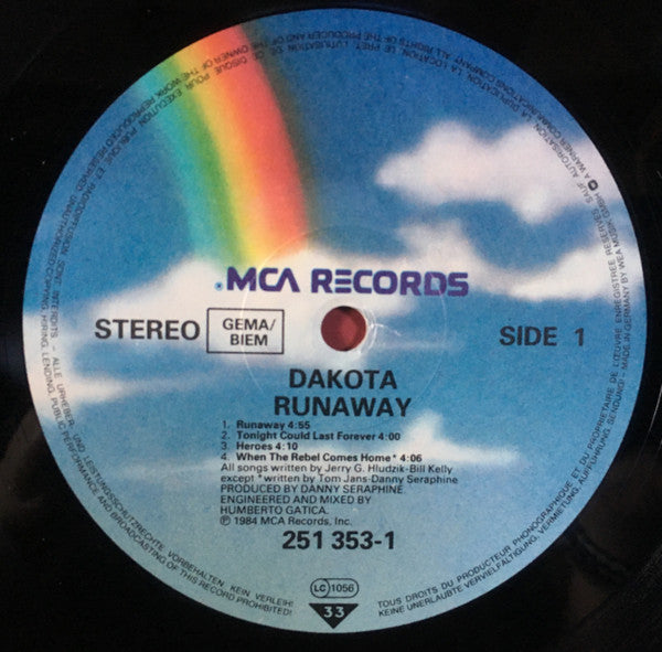 Dakota (5) : Runaway (LP,Album,Stereo)