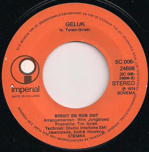 Rob Out En Birgit Out : Pappa Wat Gebeurt Er... (7",45 RPM,Single)