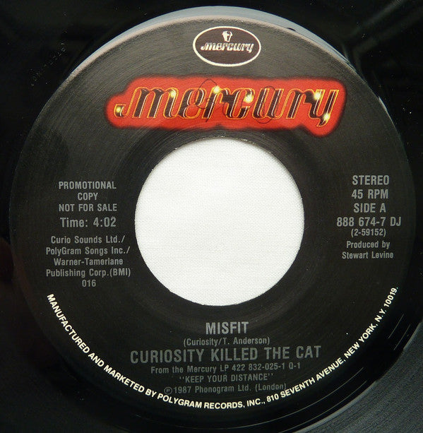 Curiosity Killed The Cat : Misfit (7",Promo)