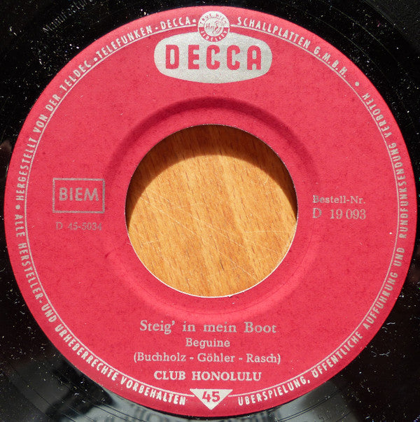 Club Honolulu : Itsy Bitsy Teenie Weenie Honolulu Strand Bikini (7",45 RPM,Single)