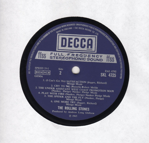 The Rolling Stones : Out Of Our Heads (LP, Album, Mono, RP)