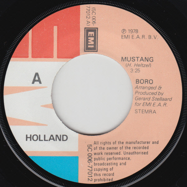 Boro : Mustang (7",45 RPM,Single)