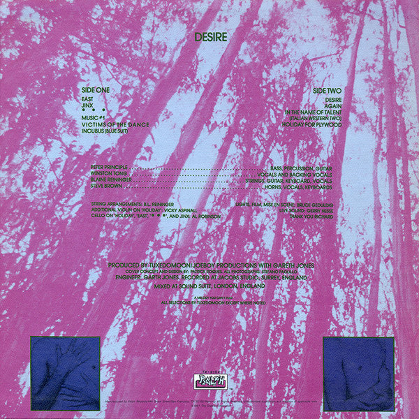 Tuxedomoon : Desire (LP, Album)